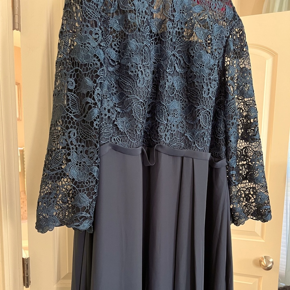 JJs House Mother of the Bride - Dark Navy - A-line Floor Length